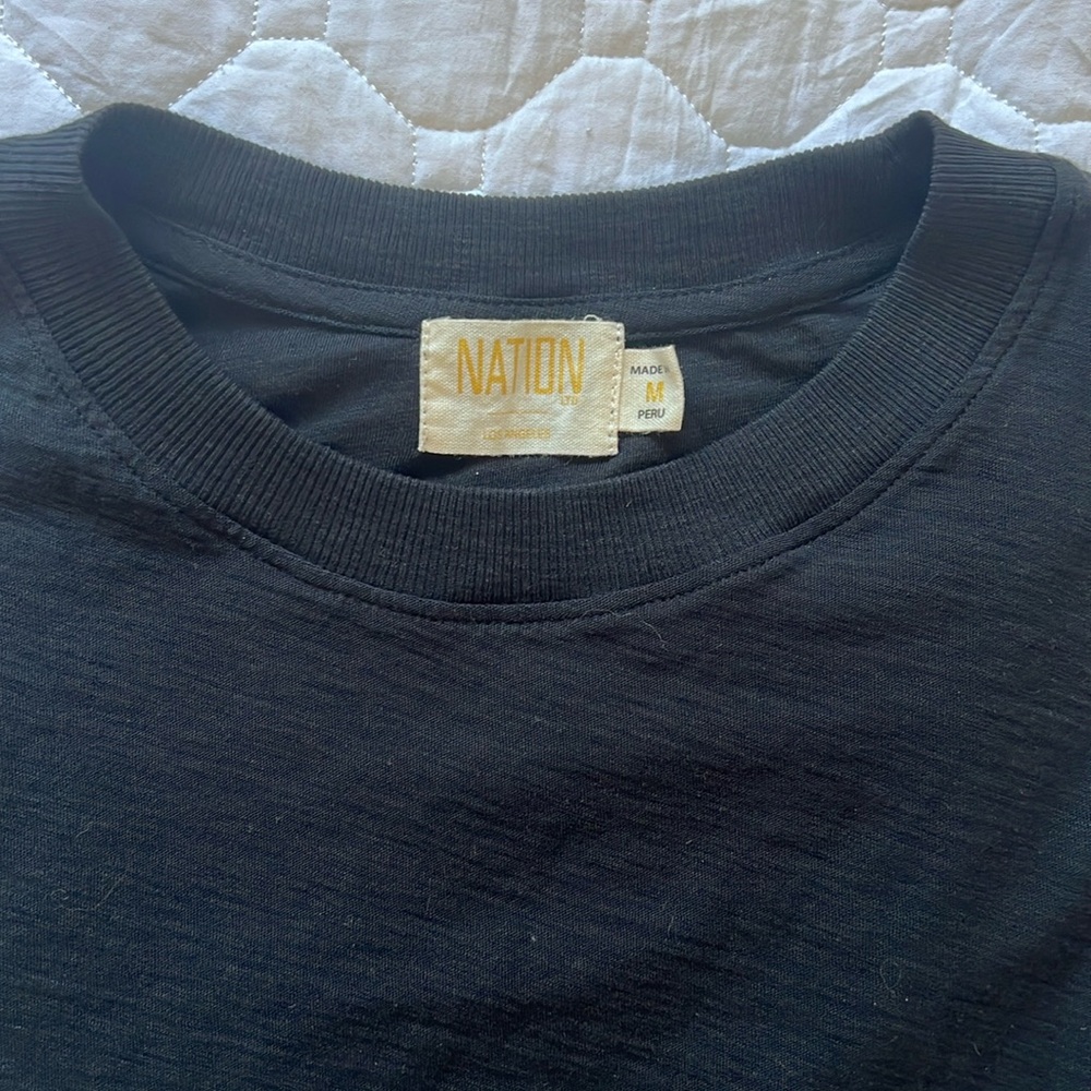 Nation LTD Black Ruffle Sleeve Tank Top - Picture 5 of 9